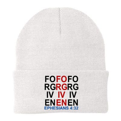 Forgiven Christian Saying Knit Cap Winter Beanie