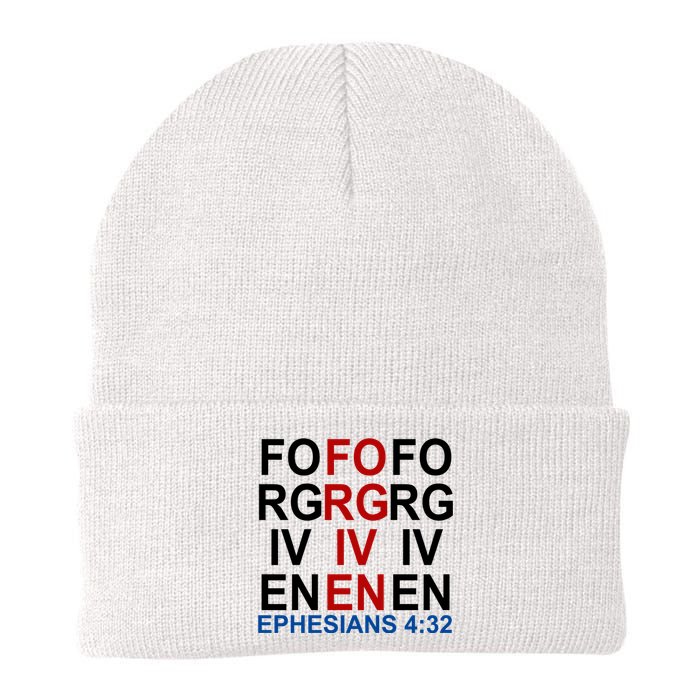 Forgiven Christian Saying Knit Cap Winter Beanie