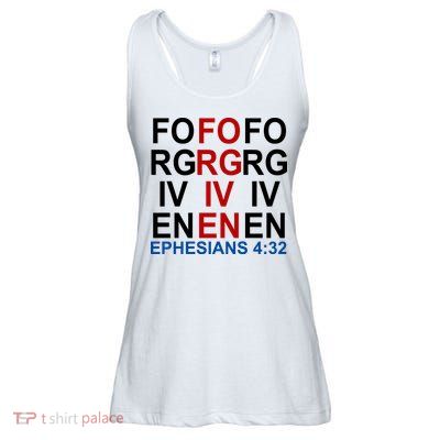 Forgiven Christian Saying Ladies Essential Flowy Tank
