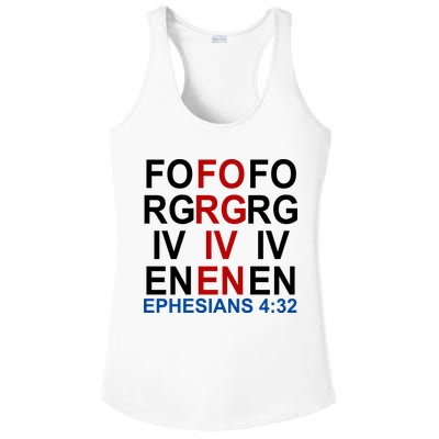Forgiven Christian Saying Ladies PosiCharge Competitor Racerback Tank