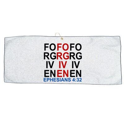 Forgiven Christian Saying Large Microfiber Waffle Golf Towel