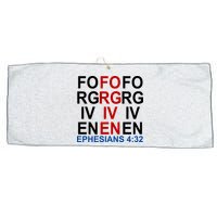 Forgiven Christian Saying Large Microfiber Waffle Golf Towel