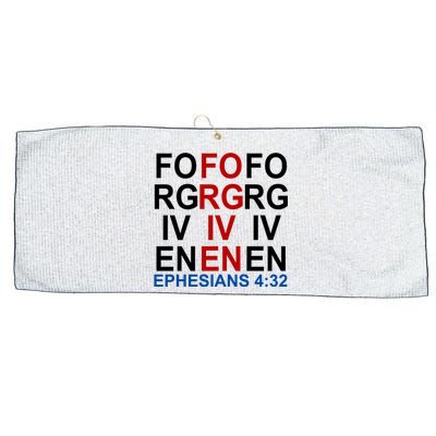 Forgiven Christian Saying Large Microfiber Waffle Golf Towel