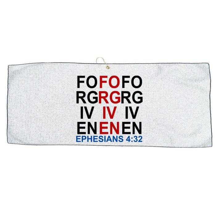 Forgiven Christian Saying Large Microfiber Waffle Golf Towel
