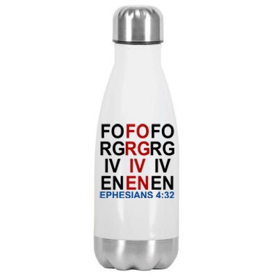 Forgiven Christian Saying Stainless Steel Insulated Water Bottle