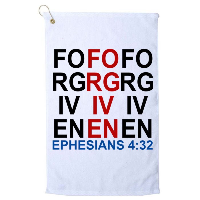 Forgiven Christian Saying Golf Towel