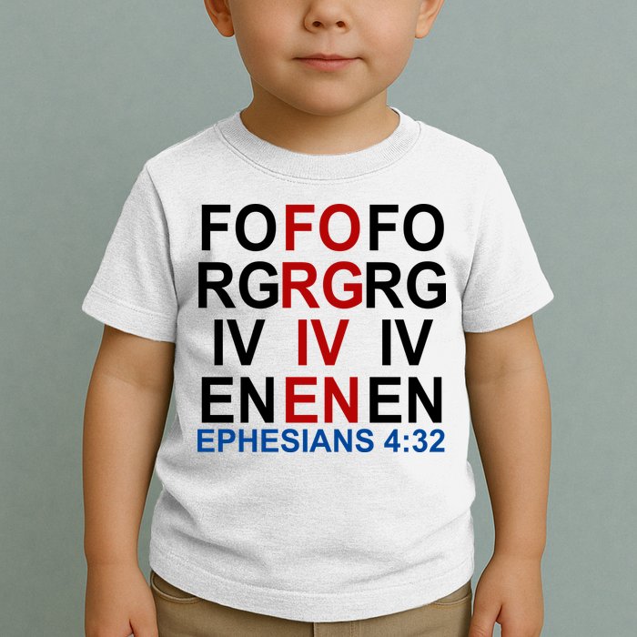 Forgiven Christian Saying Toddler T-Shirt