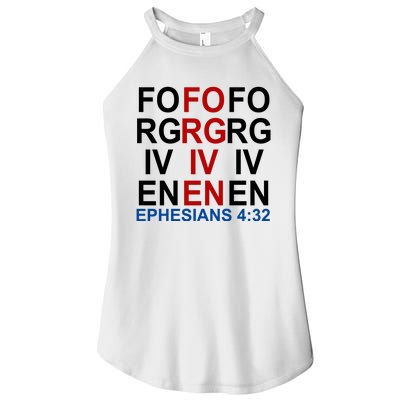 Forgiven Christian Saying Women’s Perfect Tri Rocker Tank