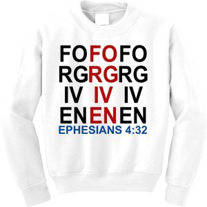 Forgiven Christian Saying Kids Sweatshirt