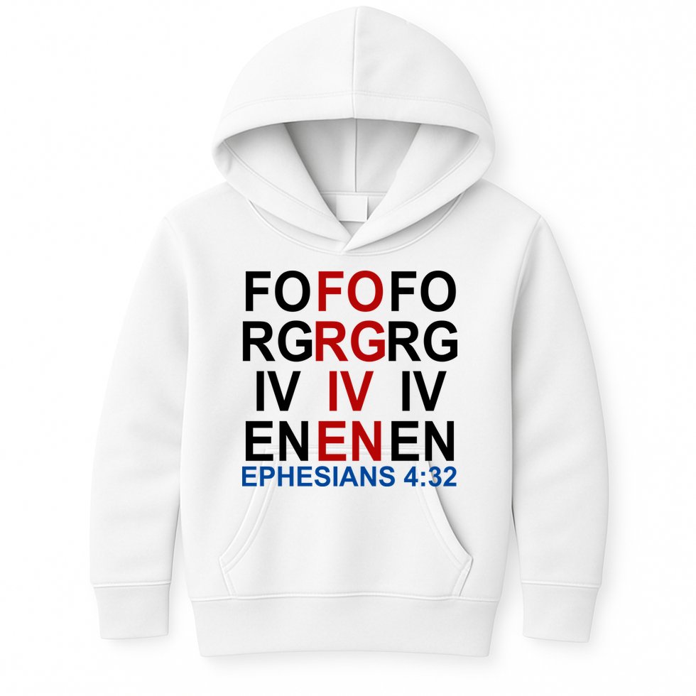 Forgiven Christian Saying Kids Hoodie