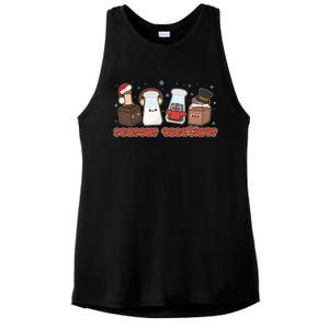 Funny Christmas Seasons Greeting Ladies PosiCharge Tri-Blend Wicking Tank