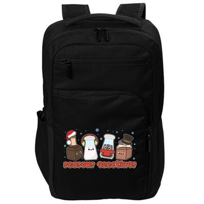 Funny Christmas Seasons Greeting Impact Tech Backpack