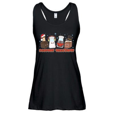 Funny Christmas Seasons Greeting Ladies Essential Flowy Tank