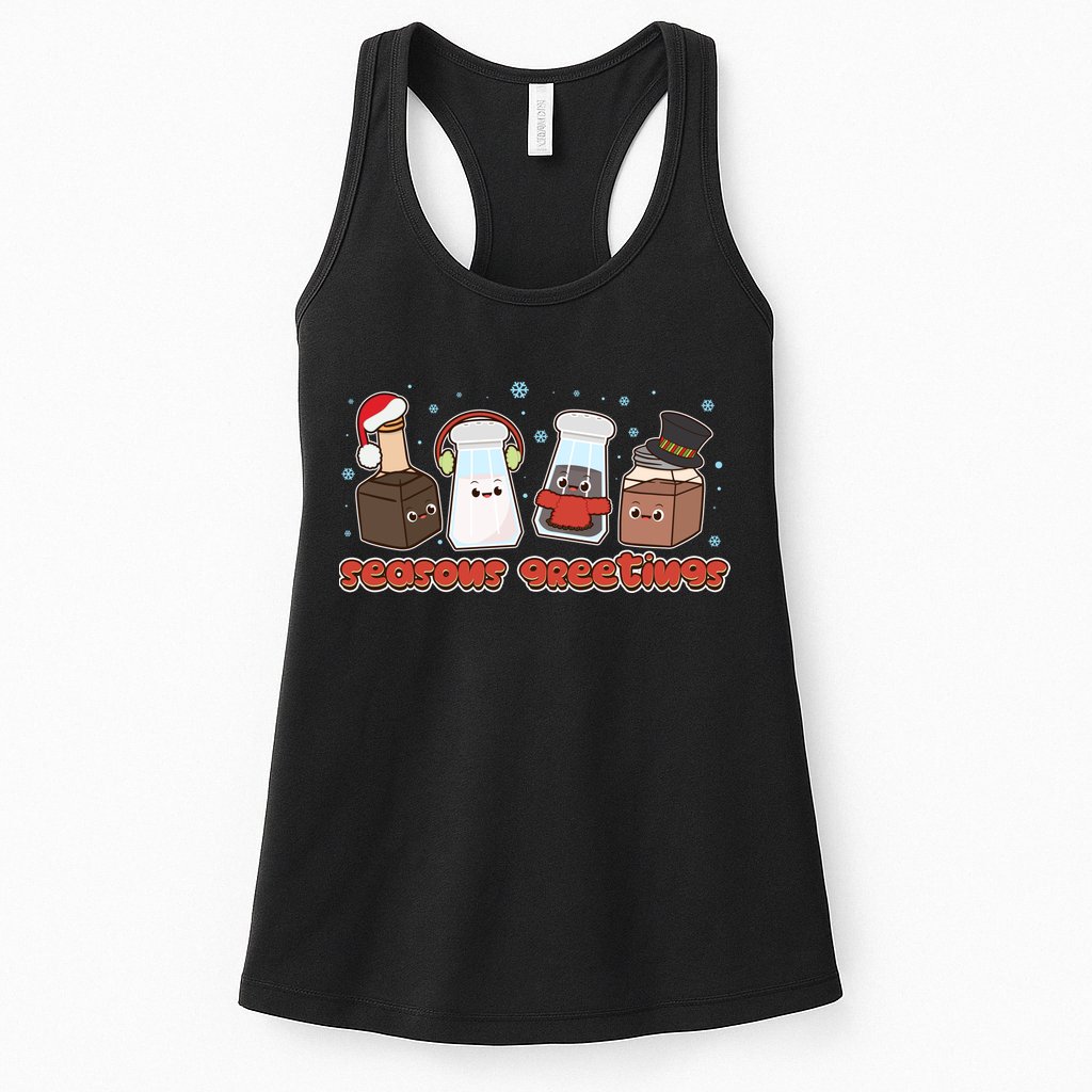 Funny Christmas Seasons Greeting Womens Tank Top