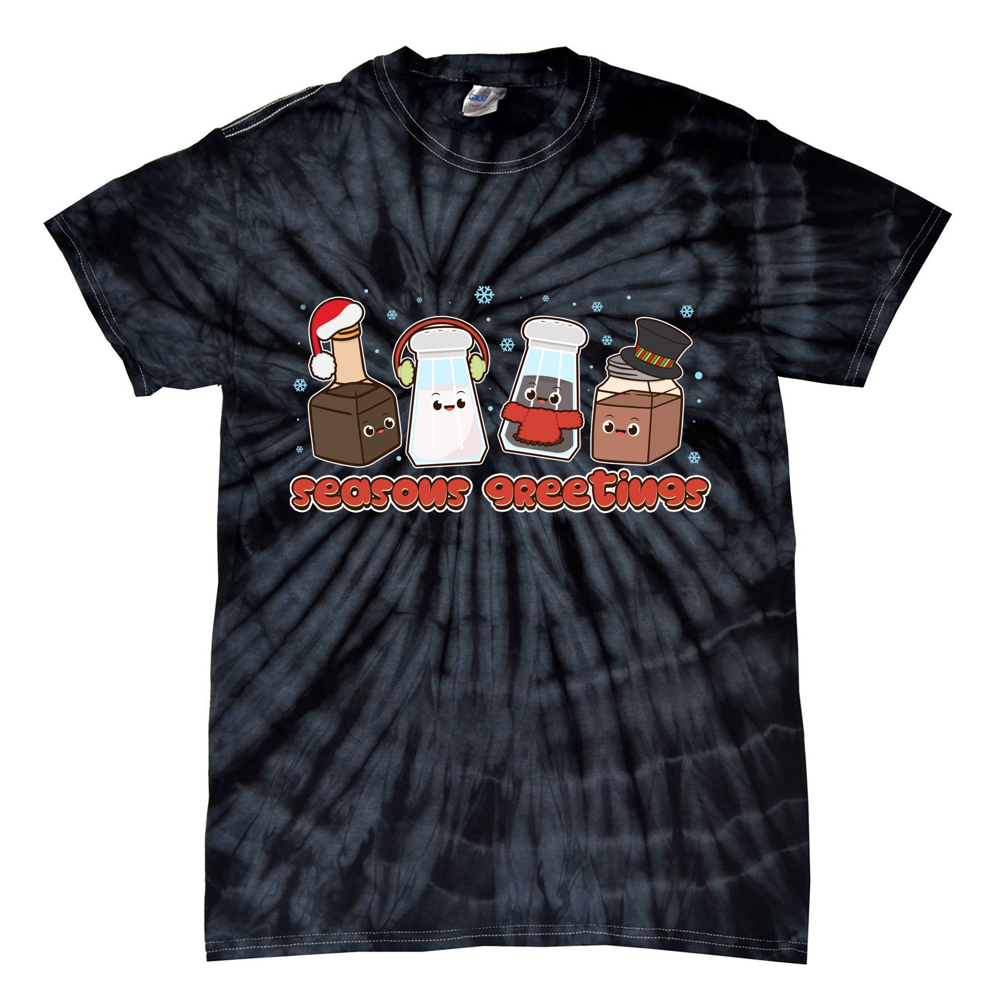 Funny Christmas Seasons Greeting Tie-Dye T-Shirt