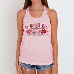 Funny Counseling Sweethearts Valentines Day Counselor Women's Knotted Racerback Tank