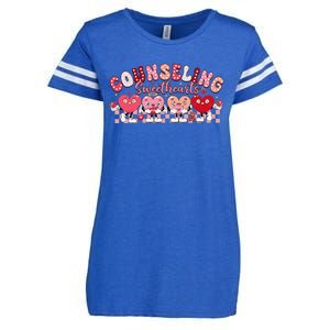 Funny Counseling Sweethearts Valentines Day Counselor Enza Ladies Jersey Football T-Shirt