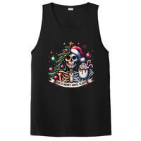 Funny Christmas Sorta Merry Sorta Scary Skeleton Xmas Tree PosiCharge Competitor Tank