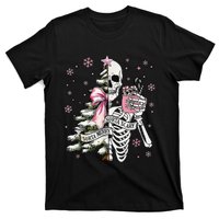 Funny Christmas Sorta Merry Sorta Scary Skeleton Xmas Tree T-Shirt