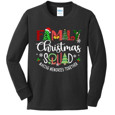 Family Christmas Squad Matching Outfit Xmas Santa Group Kids Long Sleeve Shirt