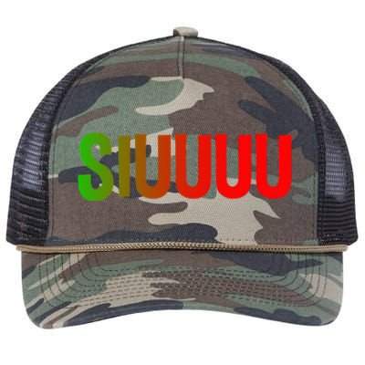 Funny Cheers Siuuuu Retro Rope Trucker Hat Cap