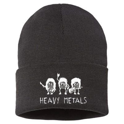 Future Chemist Science Day Chemistry Jokes Microscope Sustainable Knit Beanie
