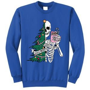 Funny Christmas Sorta Merry Sorta Scary Skeleton Xmas Tree Sweatshirt