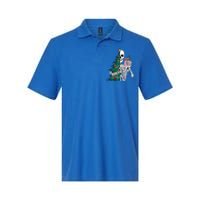 Funny Christmas Sorta Merry Sorta Scary Skeleton Xmas Tree Softstyle Adult Sport Polo