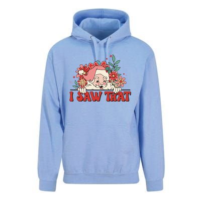 Floral Christmas Santa Daisy Christmas Unisex Surf Hoodie