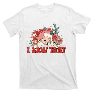 Floral Christmas Santa Daisy Christmas T-Shirt