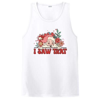 Floral Christmas Santa Daisy Christmas PosiCharge Competitor Tank