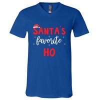 Funny Christmas Santas Favorite Ho Gift V-Neck T-Shirt