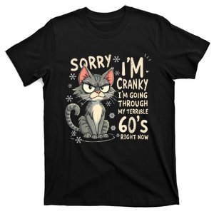 Fun Cat Sorry IM Cranky IM Going Through My Terrible 60S T-Shirt