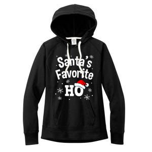 Funny Christmas SantaS Favorite Ho Fun Cute Gift Women's Fleece Hoodie