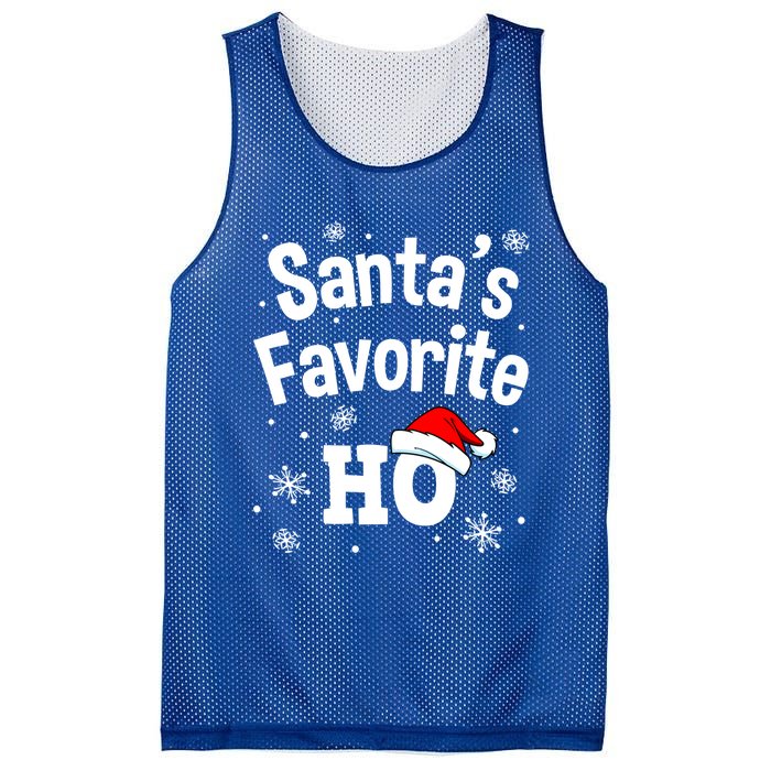 Funny Christmas SantaS Favorite Ho Fun Cute Gift Mesh Reversible Basketball Jersey Tank