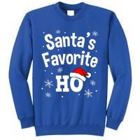 Funny Christmas SantaS Favorite Ho Fun Cute Gift Tall Sweatshirt