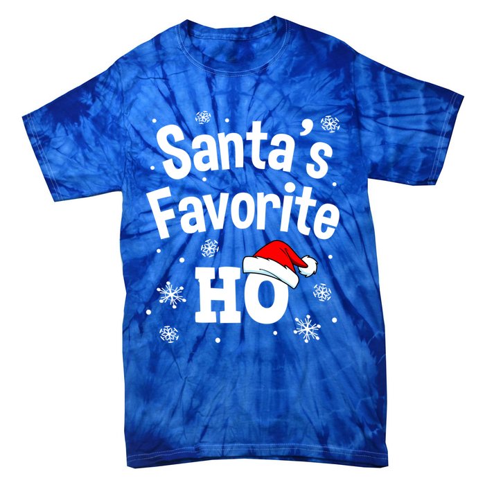 Funny Christmas SantaS Favorite Ho Fun Cute Gift Tie-Dye T-Shirt