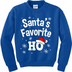 Funny Christmas SantaS Favorite Ho Fun Cute Gift Kids Sweatshirt