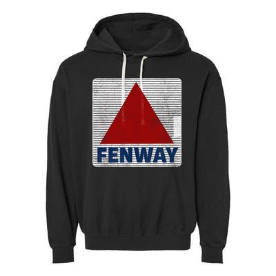 Fenway Citgo Sign Boston Retro Graphic  Garment-Dyed Fleece Hoodie