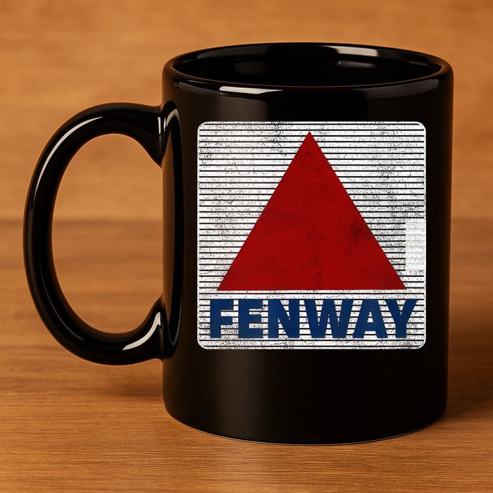 Fenway Citgo Sign Boston Retro Graphic  11oz C Handle Ceramic Mug