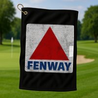 Fenway Citgo Sign Boston Retro Graphic  Golf Towel