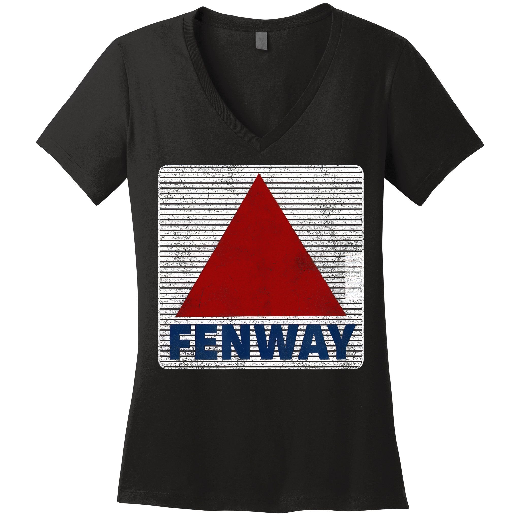Fenway Citgo Sign Boston Retro Graphic  Women's V-Neck T-Shirt