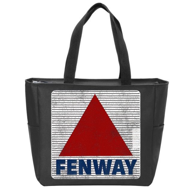 Fenway Citgo Sign Boston Retro Graphic  Zip Tote Bag