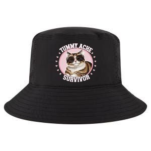 Funny Cat Stomach Ache My Tummy Hurts Tummy Ache Survivor Cool Comfort Performance Bucket Hat