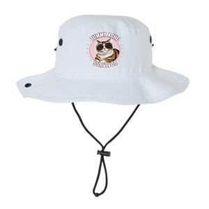 Funny Cat Stomach Ache My Tummy Hurts Tummy Ache Survivor Legacy Cool Fit Booney Bucket Hat