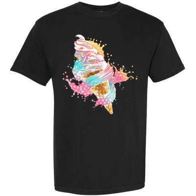 Fun Colorful Summer Time Vanilla Ice Cream Garment-Dyed Heavyweight T-Shirt