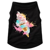 Fun Colorful Summer Time Vanilla Ice Cream Doggie Tank