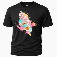 Fun Colorful Summer Time Vanilla Ice Cream Performance Shirt