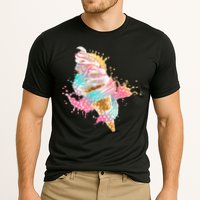 Fun Colorful Summer Time Vanilla Ice Cream Performance Shirt