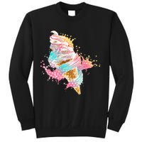 Fun Colorful Summer Time Vanilla Ice Cream Sweatshirt